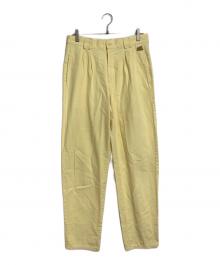 Levi's CIVVY STREET（リーバイススィヴィストリート）の古着「【古着】80’s 2タックカラーパンツ　80年代　イタリア製」｜イエロー