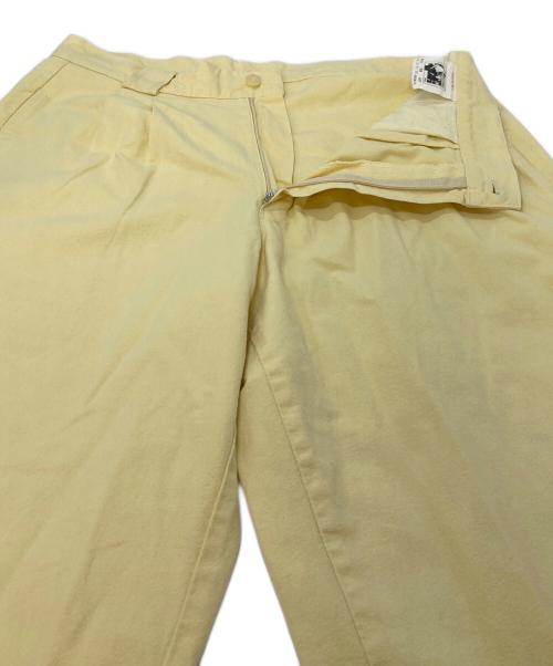Levi's CIVVY STREET（リーバイススィヴィストリート）Levi's CIVVY STREET (リーバイススィヴィストリート) 【古着】80’s 2タックカラーパンツ　80年代　イタリア製 イエロー サイズ:W32 L34の古着・服飾アイテム