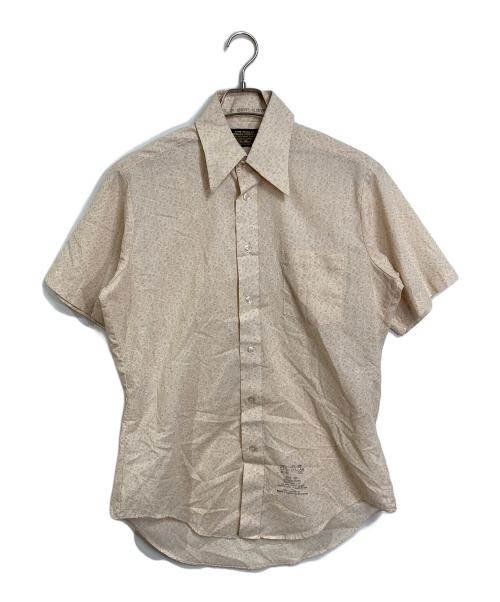 Sears（シアーズ）Sears (シアーズ) 【古着】70’S総柄半袖シャツ　70年代　日本製 イエロー サイズ:15 1/2の古着・服飾アイテム