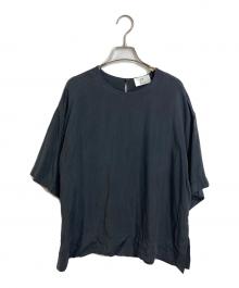 1er Arrondissement（プルミエ アロンディスモン）の古着「キュプラフィブリルＴブラウス　」｜ブラック