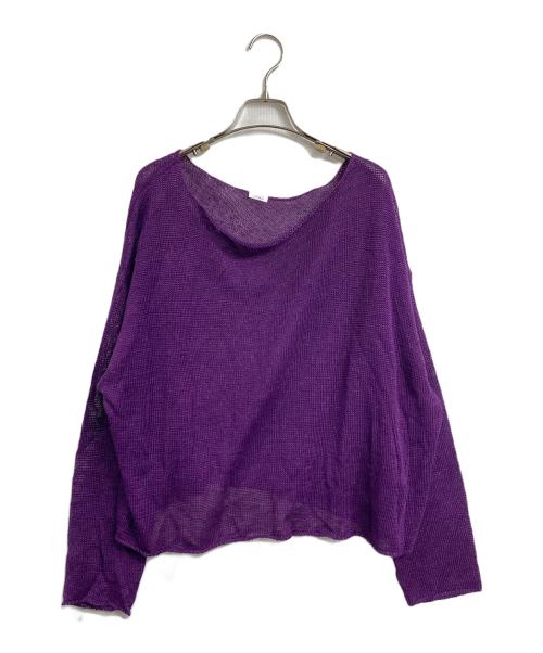 BRILL（ブリル）BRILL (ブリル) リネンコットンリラックスプルオーバー パープル サイズ:FREEの古着・服飾アイテム