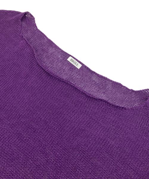 BRILL（ブリル）BRILL (ブリル) リネンコットンリラックスプルオーバー パープル サイズ:FREEの古着・服飾アイテム