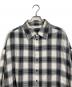 PROVOKE (プロヴォーク) Oversized check Shirt チェックシャツ　オーバーサイズ　コットンシャツ ホワイト×グレー サイズ:38：6000円