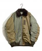 moussyマウジー）の古着「B15 2TONE FLIGHT ジャケット」｜オリーブ