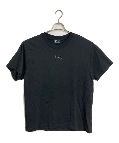 THUG CLUB（サグ クラブ）THUG CLUB (サグ クラブ) ロゴエンブレムTシャツ　半袖カットソー　Tシャツ　Tee  ブラック サイズ:2の古着・服飾アイテム