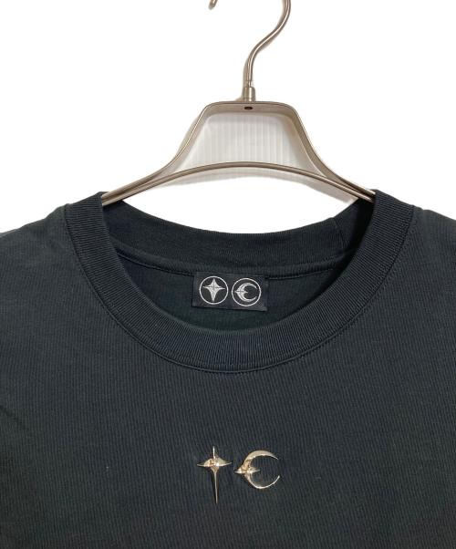 THUG CLUB（サグ クラブ）THUG CLUB (サグ クラブ) ロゴエンブレムTシャツ　半袖カットソー　Tシャツ　Tee  ブラック サイズ:2の古着・服飾アイテム