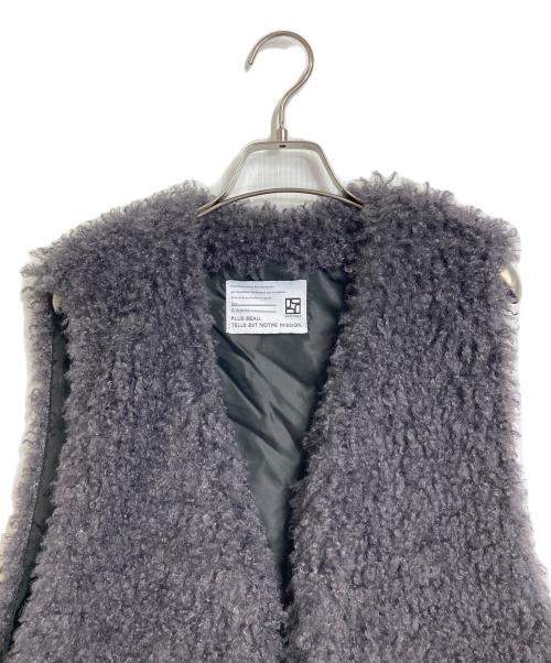 PASSIONE（パシオーネ）PASSIONE (パシオーネ) プードルファーベスト　 パープル サイズ:38の古着・服飾アイテム