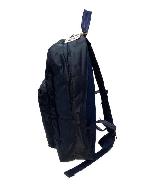 PORTER（ポーター）PORTER (ポーター) FLAG DAYPACK バックパック スター総柄 ネイビー サイズ:実寸参照の古着・服飾アイテム