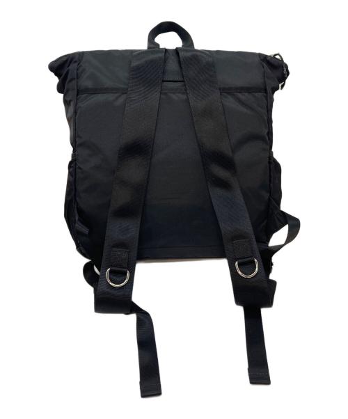ear PAPILLONNER（イアパピヨネ）ear PAPILLONNER (イアパピヨネ) BURLAP OUTFITTER (バーラップアウトフィッター) メタルパーツジップリュック ブラック サイズ:実寸参照の古着・服飾アイテム