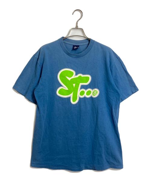 stussy（ステューシー）stussy (ステューシー) 90’S STロゴTシャツ　紺タグ OLD stussy シングルステッチ　90年代 ネイビー サイズ:Mの古着・服飾アイテム