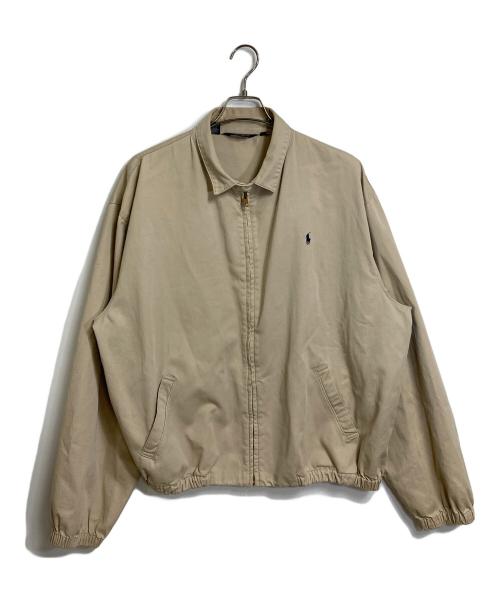 POLO RALPH LAUREN（ポロ・ラルフローレン）POLO RALPH LAUREN (ポロ・ラルフローレン) スイングトップ　コットンジャケット　USA製　三角タグ ベージュ サイズ:XLの古着・服飾アイテム