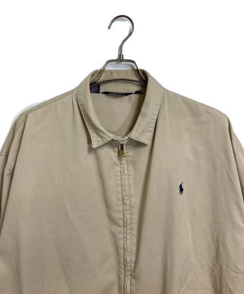 POLO RALPH LAUREN（ポロ・ラルフローレン）POLO RALPH LAUREN (ポロ・ラルフローレン) スイングトップ　コットンジャケット　USA製　三角タグ ベージュ サイズ:XLの古着・服飾アイテム