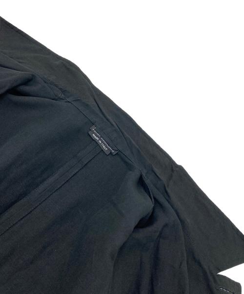 GIORGIO ARMANI（ジョルジョアルマーニ）GIORGIO ARMANI (ジョルジョアルマーニ) リネンシルクヴィンテージコート　シャツジャケット ブラック サイズ:40の古着・服飾アイテム