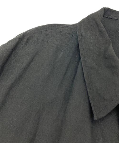 GIORGIO ARMANI（ジョルジョアルマーニ）GIORGIO ARMANI (ジョルジョアルマーニ) リネンシルクヴィンテージコート　シャツジャケット ブラック サイズ:40の古着・服飾アイテム