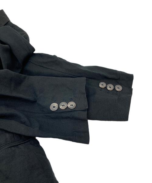 GIORGIO ARMANI（ジョルジョアルマーニ）GIORGIO ARMANI (ジョルジョアルマーニ) リネンシルクヴィンテージコート　シャツジャケット ブラック サイズ:40の古着・服飾アイテム