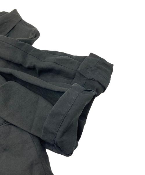 GIORGIO ARMANI（ジョルジョアルマーニ）GIORGIO ARMANI (ジョルジョアルマーニ) リネンシルクヴィンテージコート　シャツジャケット ブラック サイズ:40の古着・服飾アイテム