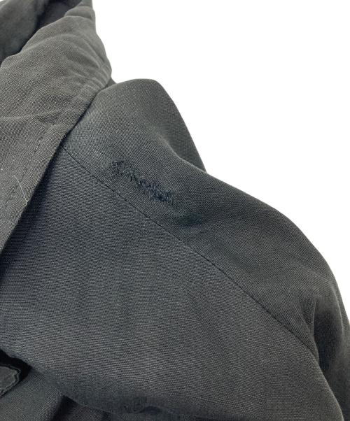GIORGIO ARMANI（ジョルジョアルマーニ）GIORGIO ARMANI (ジョルジョアルマーニ) リネンシルクヴィンテージコート　シャツジャケット ブラック サイズ:40の古着・服飾アイテム