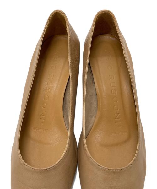 FABIO RUSCONI（ファビオルスコーニ）FABIO RUSCONI (ファビオルスコーニ) コーンヒールパンプス　 ベージュ サイズ:36の古着・服飾アイテム