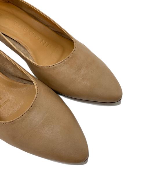 FABIO RUSCONI（ファビオルスコーニ）FABIO RUSCONI (ファビオルスコーニ) コーンヒールパンプス　 ベージュ サイズ:36の古着・服飾アイテム