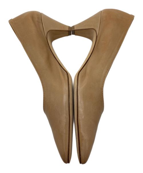 FABIO RUSCONI（ファビオルスコーニ）FABIO RUSCONI (ファビオルスコーニ) コーンヒールパンプス　 ベージュ サイズ:36の古着・服飾アイテム