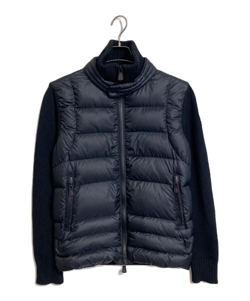 MONCLER GRENOBLE（モンクレール グルノーブル）MONCLER GRENOBLE (モンクレール グルノーブル) ニット切替ダウンジャケット ブラック サイズ:Sの古着・服飾アイテム