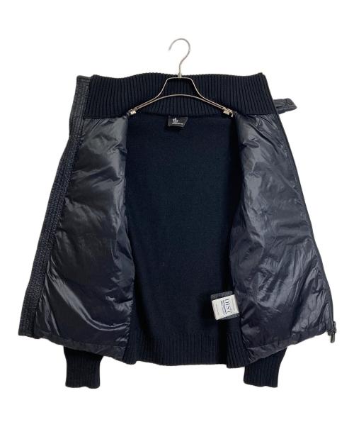 MONCLER GRENOBLE（モンクレール グルノーブル）MONCLER GRENOBLE (モンクレール グルノーブル) ニット切替ダウンジャケット ブラック サイズ:Sの古着・服飾アイテム