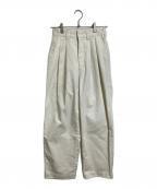THE SHINZONEザ シンゾーン）の古着「TOMBOY PANTS ツータック　ハイウエスト」｜ホワイト