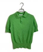MACPHEEマカフィー）の古着「アルパカシャギー ポロプルオーバー」｜グリーン