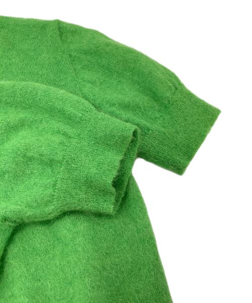 MACPHEE（マカフィー）MACPHEE (マカフィー) アルパカシャギー ポロプルオーバー グリーン サイズ:Sの古着・服飾アイテム