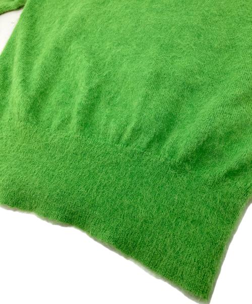 MACPHEE（マカフィー）MACPHEE (マカフィー) アルパカシャギー ポロプルオーバー グリーン サイズ:Sの古着・服飾アイテム
