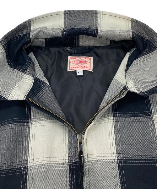 BIG MIKE（ビックマイク）BIG MIKE (ビックマイク) Rayon Mix Ombre Drizzler ブラック×グレー サイズ:XLの古着・服飾アイテム