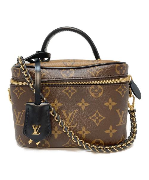 LOUIS VUITTON（ルイ ヴィトン）LOUIS VUITTON (ルイ ヴィトン) モノグラム ヴァニティ NV PM ショルダーバッグ ブラウン×ブラック サイズ:実寸参照の古着・服飾アイテム