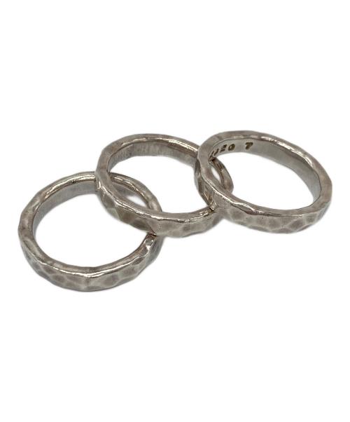 市松（イチマツ）市松 (イチマツ) シルバー3連リング（M） シルバー サイズ:18の古着・服飾アイテム