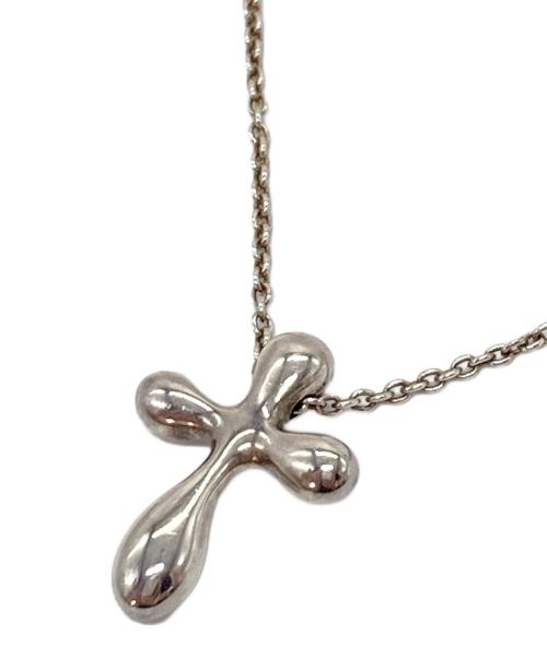 TIFFANY & Co.（ティファニー）TIFFANY & Co. (ティファニー) ティアドロップクロスネックレス　シルバーネックレス シルバー サイズ:実寸参照の古着・服飾アイテム