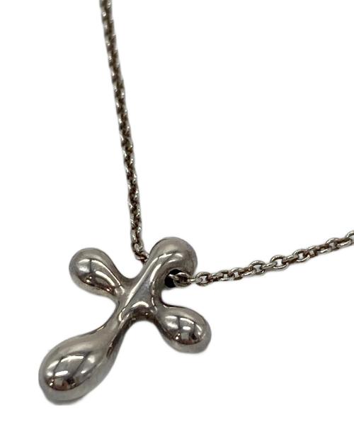 TIFFANY & Co.（ティファニー）TIFFANY & Co. (ティファニー) ティアドロップクロスネックレス　シルバーネックレス シルバー サイズ:実寸参照の古着・服飾アイテム