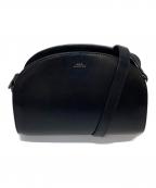 A.P.C.アーペーセー）の古着「ハーフムーンバッグ　ショルダーバッグ　レザーバッグ」｜ブラック