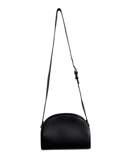 A.P.C.（アーペーセー）A.P.C. (アーペーセー) ハーフムーンバッグ　ショルダーバッグ　レザーバッグ ブラック サイズ:実寸参照の古着・服飾アイテム