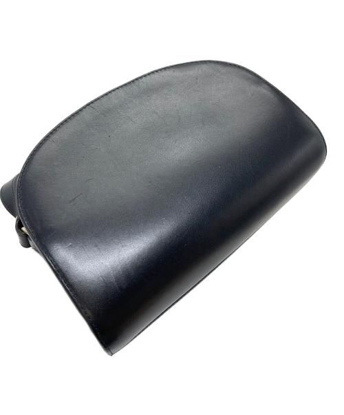 A.P.C.（アーペーセー）A.P.C. (アーペーセー) ハーフムーンバッグ　ショルダーバッグ　レザーバッグ ブラック サイズ:実寸参照の古着・服飾アイテム