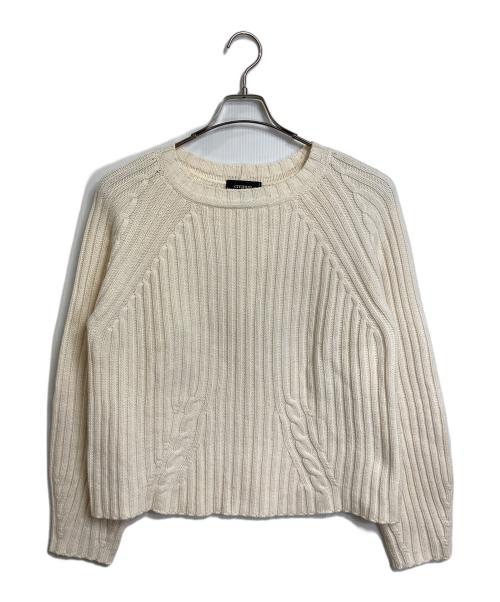 CIVIDINI（チヴィディーニ）CIVIDINI (チヴィディーニ) カシミヤニット 長袖ニット　カシミヤ100％ イタリア製 ホワイト サイズ:40の古着・服飾アイテム