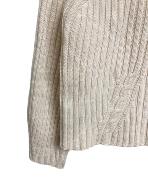 CIVIDINI（チヴィディーニ）CIVIDINI (チヴィディーニ) カシミヤニット 長袖ニット　カシミヤ100％ イタリア製 ホワイト サイズ:40の古着・服飾アイテム