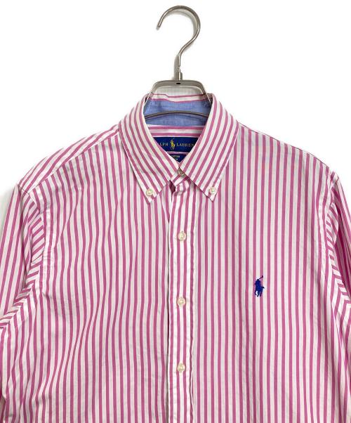 RALPH LAUREN（ラルフローレン）RALPH LAUREN (ラルフローレン) ストライプシャツ ピンク サイズ:XSの古着・服飾アイテム