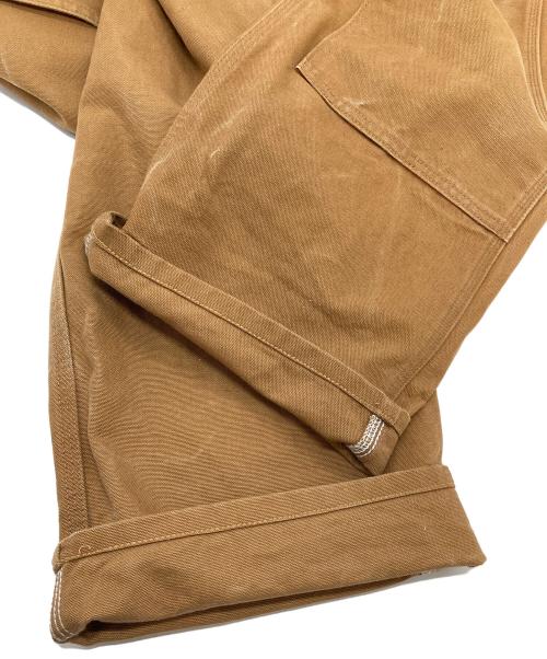 CarHartt（カーハート）CarHartt (カーハート) ダック地ダブルニーオーバーオール　オーバーオール コットンダック メンズ つなぎ オールインワン ワークパンツ ブラウン サイズ:32×32の古着・服飾アイテム