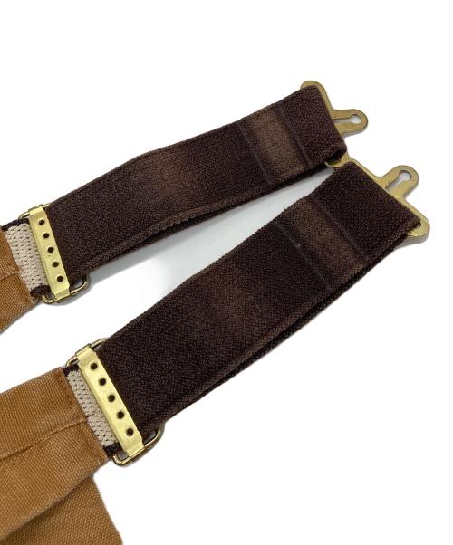 CarHartt（カーハート）CarHartt (カーハート) ダック地ダブルニーオーバーオール　オーバーオール コットンダック メンズ つなぎ オールインワン ワークパンツ ブラウン サイズ:32×32の古着・服飾アイテム