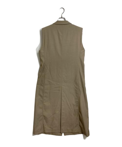 CITY（シティ）CITY (シティ) ジレ　ロングベスト ベージュ サイズ:FREEの古着・服飾アイテム