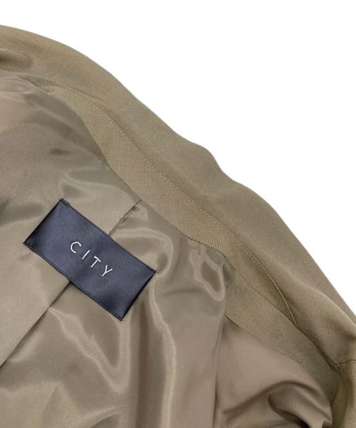 CITY（シティ）CITY (シティ) ジレ　ロングベスト ベージュ サイズ:FREEの古着・服飾アイテム