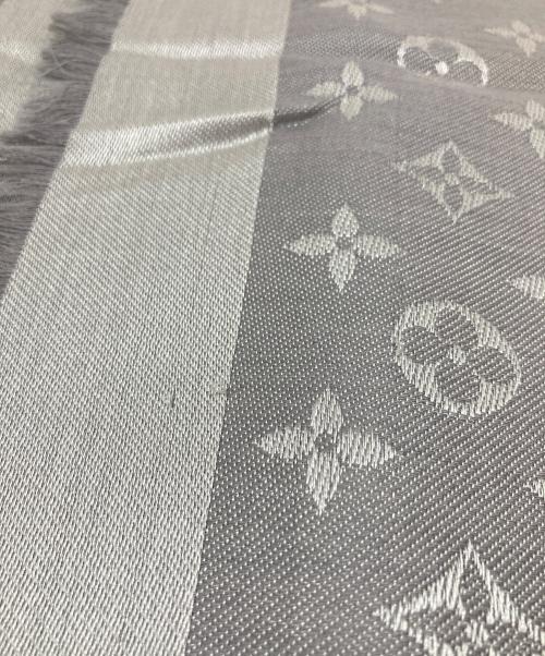 LOUIS VUITTON（ルイ ヴィトン）LOUIS VUITTON (ルイ ヴィトン) ショール・モノグラム デニム グレー サイズ:実寸参照の古着・服飾アイテム