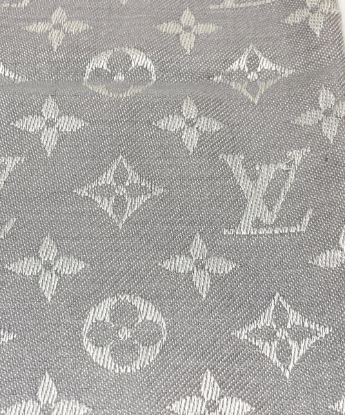 LOUIS VUITTON（ルイ ヴィトン）LOUIS VUITTON (ルイ ヴィトン) ショール・モノグラム デニム グレー サイズ:実寸参照の古着・服飾アイテム