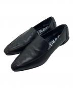 SHISEIシセイ）の古着「ローファー MM CHISEL TOE SLIPON レザーシューズ」｜ブラック