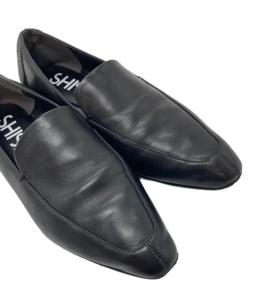 SHISEI（シセイ）SHISEI (シセイ) ローファー MM CHISEL TOE SLIPON レザーシューズ ブラック サイズ:EU36.5の古着・服飾アイテム
