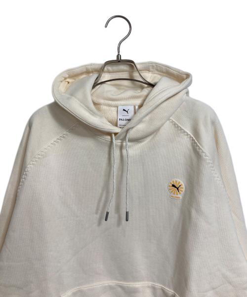 PUMA（プーマ）PUMA (プーマ) Palomo Spain (パロモスペイン) パーカー　フーディー　ラグラン　 アイボリー サイズ:US Lの古着・服飾アイテム